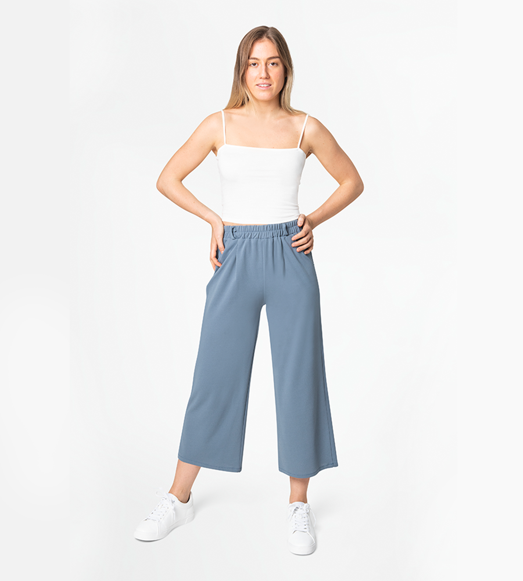 Liberty Blue a-line loose pants women's apparel
